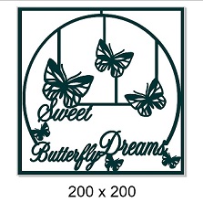 Butterfly dreams frame 160 x 145